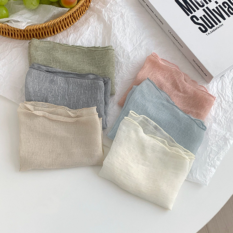 Bufanda de seda de alta calidad nueva bufanda pequeña lisa bufanda fina de todo fósforo literaria bufanda en la cabeza multiusos cinturón de la bufanda en forma de diamante