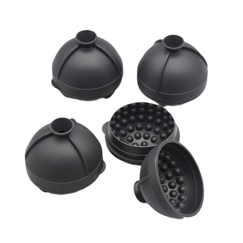 Golf Ice Hockey Self-Draining Ice Mold Single Silicone Round Ice Ball Mold Single Ice Ball Logo
