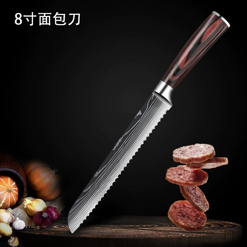 Special knife stainless steel, wavy set