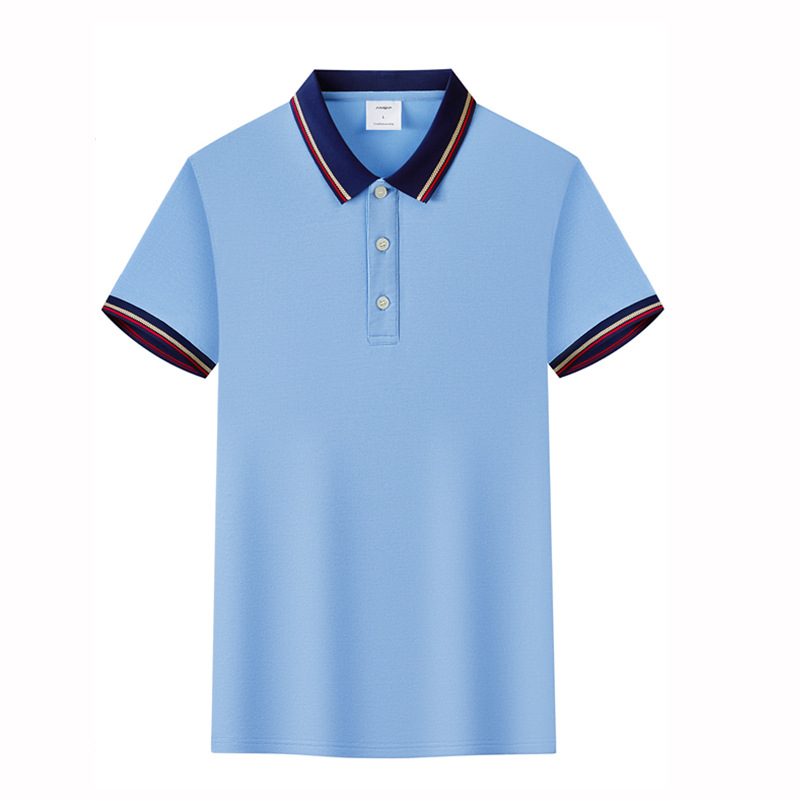 Hielo fresco transpirable poliéster algodón amoníaco manga corta exhibición camiseta publicitaria con solapa ropa de trabajo polo camiseta de trabajo personalizada