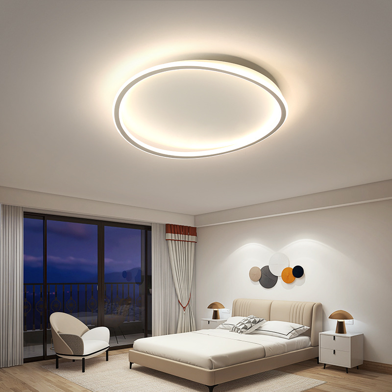主卧室灯吸顶灯现代简约北欧风ins创意个性房间灯次卧客人房灯具