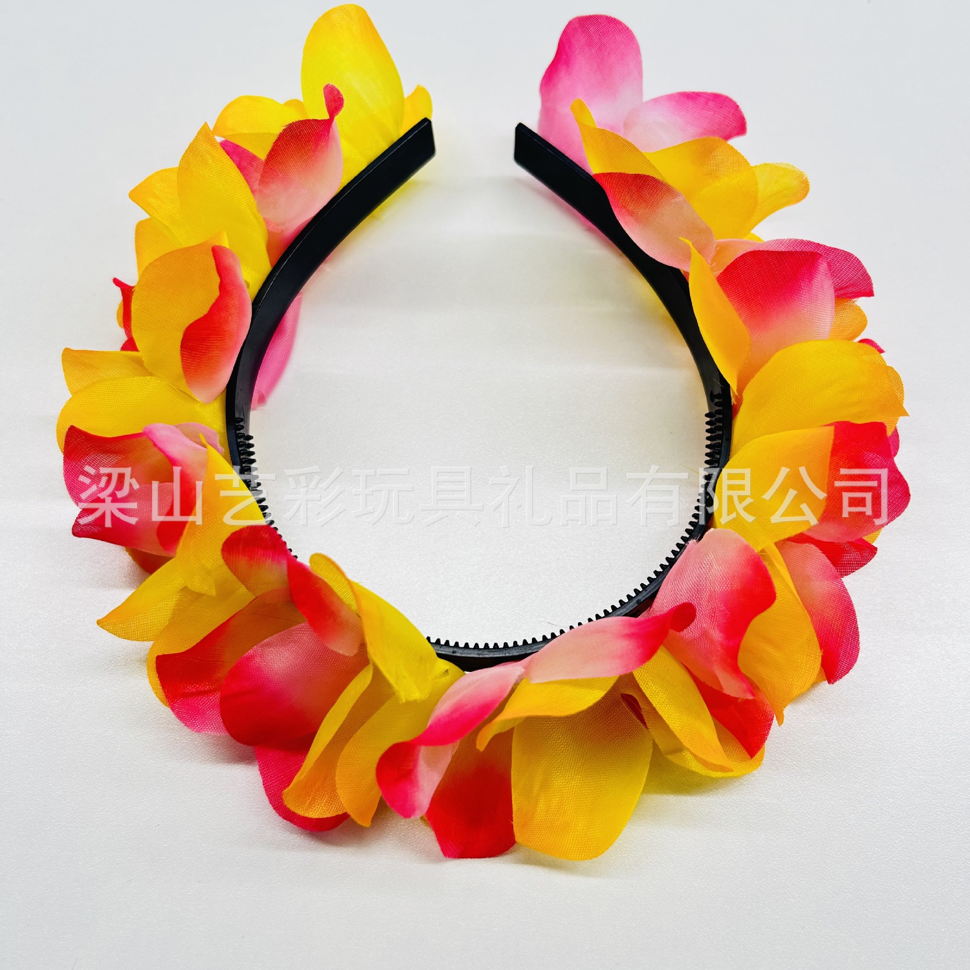 Diadema de venta caliente transfronteriza hawaiana, diadema de tela de poliéster, diadema de colores, horquilla