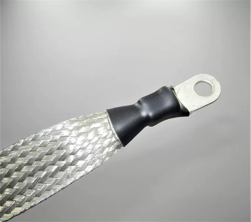 [PHILLIP CABLE 1" Flat Tinned Braid with 3\/8, 5\/16 term]