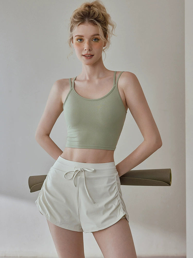 Защитное нижнее белье для йоги, шорты, быстро сохнущие брюки, спортивная одежда для йоги, леггинсы, шнурок, для бега