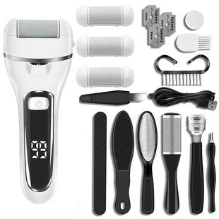 Cross-Border Household Small Electric Foot Grinder Rechargeable Foot Peeling Dead Skin Callus Pedicure Digital Display Tool Set