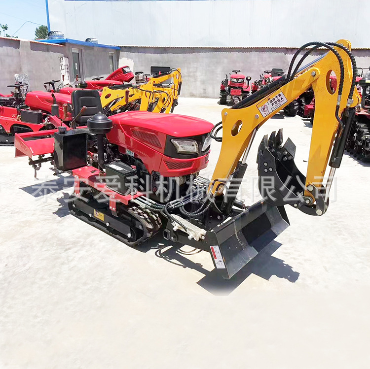 Arroz y seco Tractor agrícola empuje tierra pala 35 caballos de fuerza de agua y tractores de tierra seca micro-Labrador