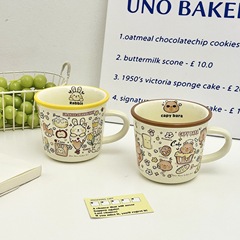 Cappuccino Breakfast Cup Children's Cup Cute Ceramic Mugs Home Water Cup Office Girl Gift