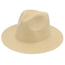 春夏新款巴拿马草帽欧美风爵士帽费多拉礼帽Panama hat Straw hat