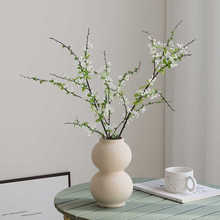 北欧雪柳枝仿真花高级感绿植假花摆件家居客厅餐桌电视柜装饰摆设