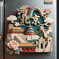 【北京】景点金属立体浮雕冰箱贴旅游纪念品文创礼物伴手礼装饰贴