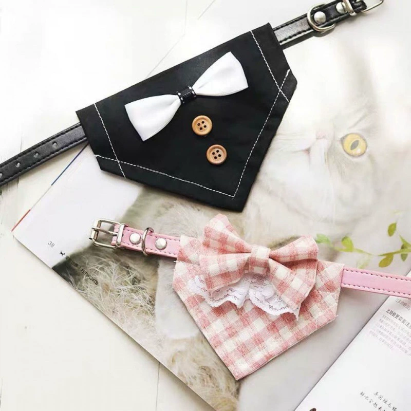 Треугольное полотенце для собак, свадебное украшение для тягового ошейника для собак, принадлежности для маленьких и средних собак, оптовая продажа, полотенце для кошачьей слюны