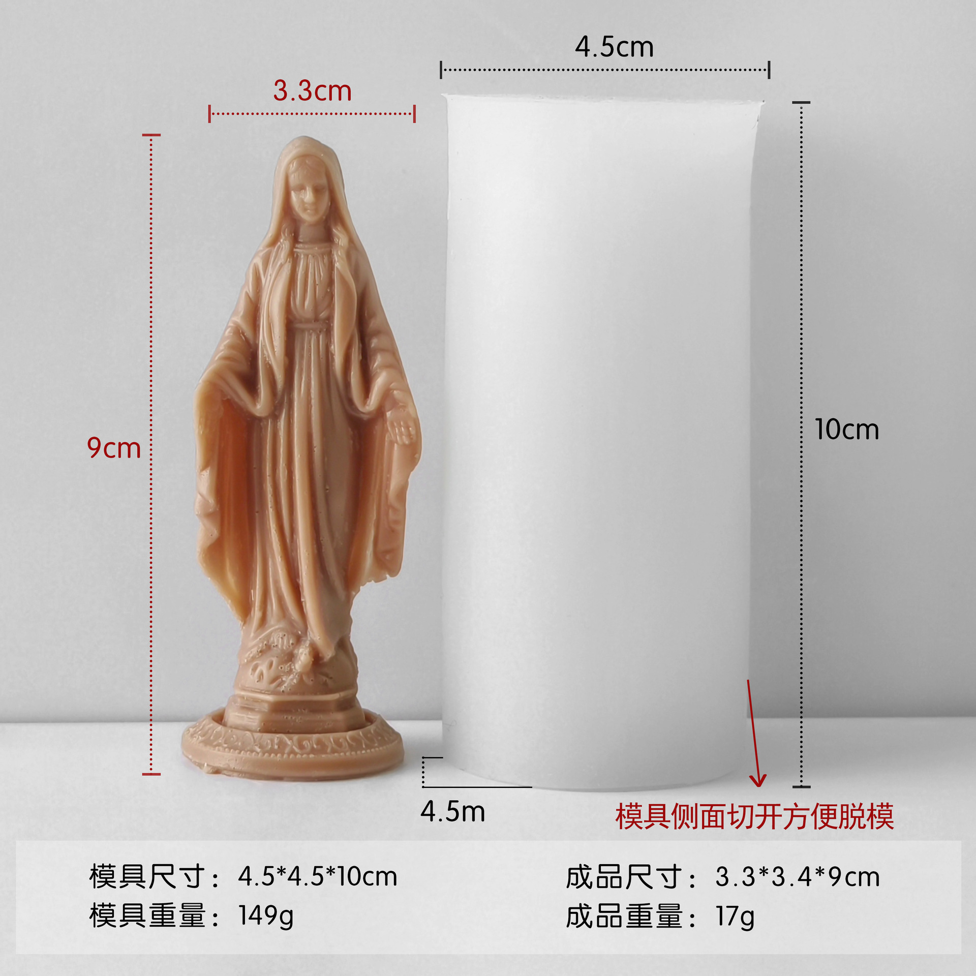 INS estilo europeo retrato de escultura molde de banano molde DIY expansión de perfumes adornos de banda magnética molde de goteo de goma