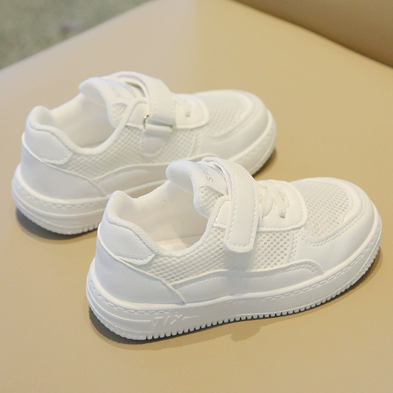 Children's white shoes, sports shoes for men and women for leisure, light panel, sneakers, footwear