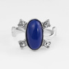 Retro crystal, gemstone ring, suitable for import