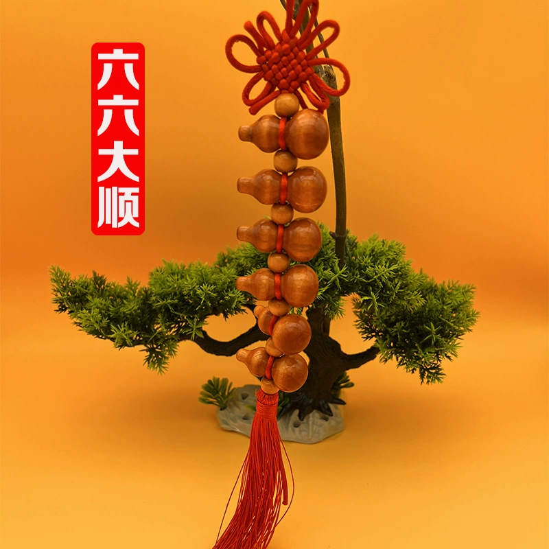 Premium Five Happiness gourds pendant 1 piece - 10 gourds Chinese knot home decor car pendant popular at scenic spots wholesale