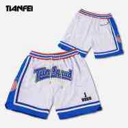Tf Custom High Quality Street Hip Hop Style Sports Shorts Embroidered Logo Design University White Basketball Shorts Tf Custom High Quality Street Hip Hop Style Sports Shorts Embroidered Logo Design University White Basketball Shorts