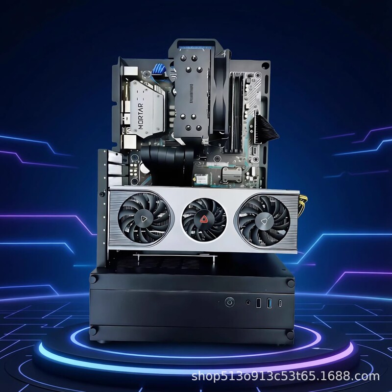 Open Chassis 240/360 Water-Cooled/Air-Cooled Rack Atx/Matx Graphics Card Vertical-Mounted Desktop Host Small Chassis Open Chassis 240/360 Water-Cooled/Air-Cooled Rack Atx/Matx Graphics Card Vertical-Mounted Desktop Host Small Chassis