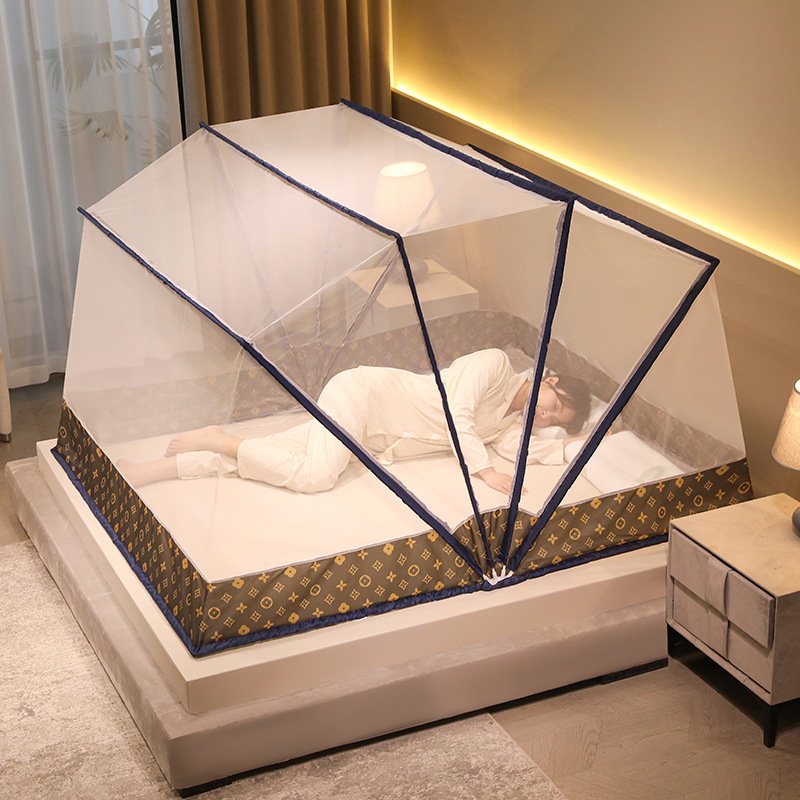 Internet Celebrant Foldable Bottomless Mosquito Net Portable Baby Mosquito Cover Student Dormitory Single Storage Free Installation