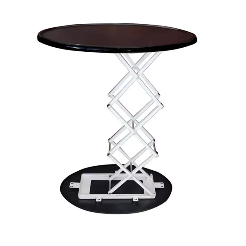 液压升降展示台拍拍桌弹力布展示台促销试吃展示架气缸快幕秀前台