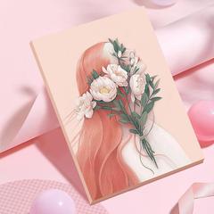 鏡子台式摺疊化妝鏡 大號梳妝鏡學生宿舍 便攜可愛紙鏡隨身包王金