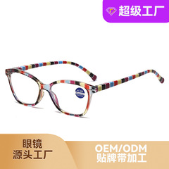 新型超軽量プリントブルーレイ防止老眼鏡遠近両用ハイビジョン老年知能ズーム眼鏡スポット卸売り