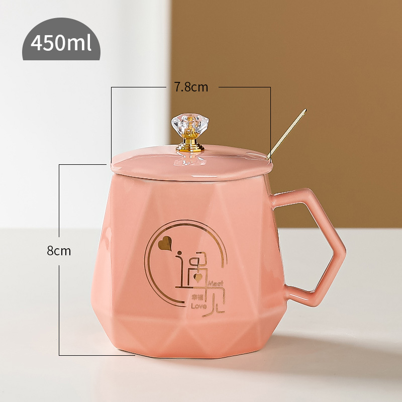 Taza de cerámica creativa, taza de oficina, taza de alto valor, taza de negocio, taza de marca de alta calidad, regalo de mano