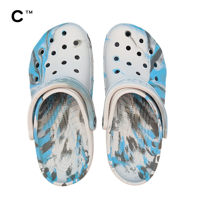 Cross Star Color-Blocked Clogs for Men and Women, Beach Shoes, Height-Increasing, Lightweight, Breathable Outdoor Couple's Closed-Toe Sandals