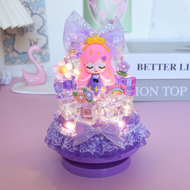 女の子 DIY 手作りクリーム接着剤材料パッケージギフトボックスセットクリエイティブ手作りショップ教育屋台おもちゃ卸売|undefined