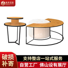 美承圆形双层促销台 商场母婴店促销堆头 展示架厂家批发E18