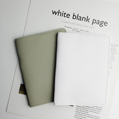 Blank 11-color PU leather luggage tag passport case set with customizable LOGO, cross-border leather boarding pass