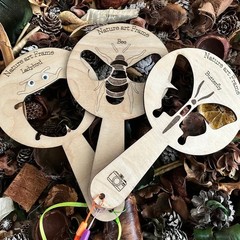 国境を越えた新製品ミツバチ蝶自然芸術フレーム子供の想像力が道具の木製工芸品を奮い立たせる