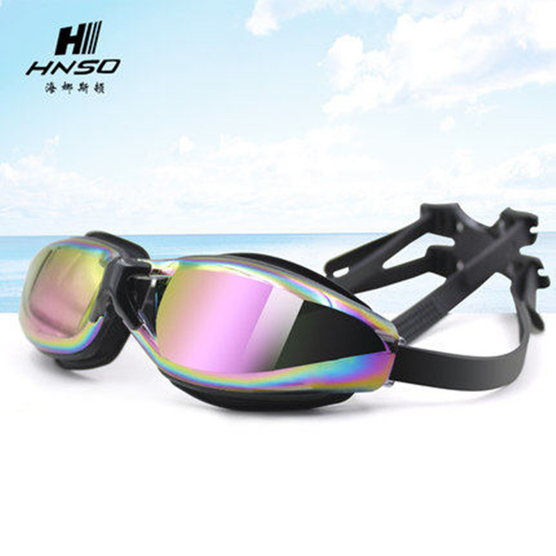 waterproof silicone professional swimming goggles anti-fog for men…