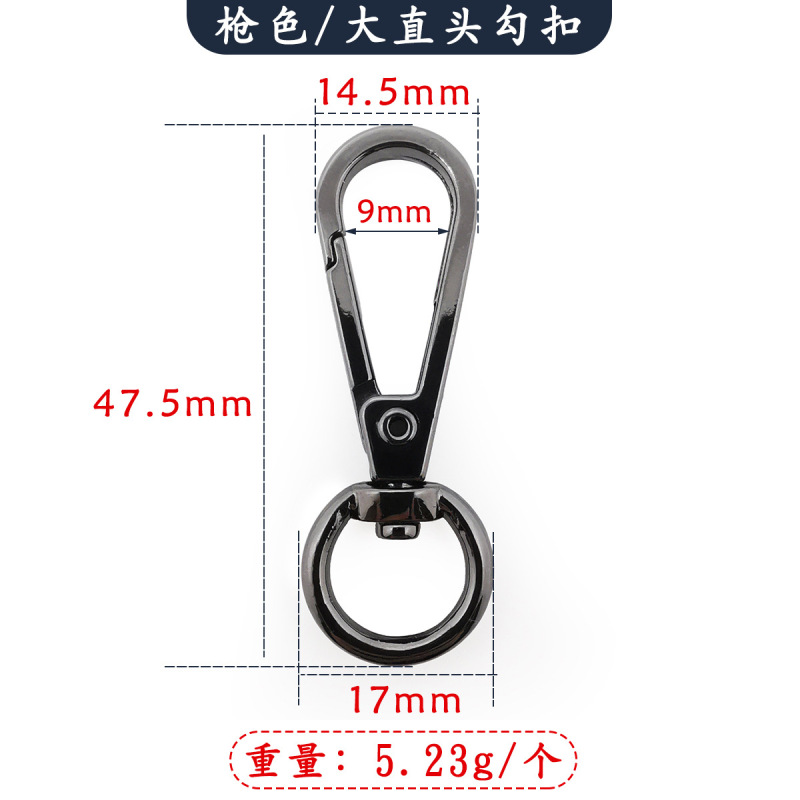 多規格フック掛けメッキキーホルダー金属360度回転亜鉛合金ダイカスト金属フックアクセサリー部品|undefined