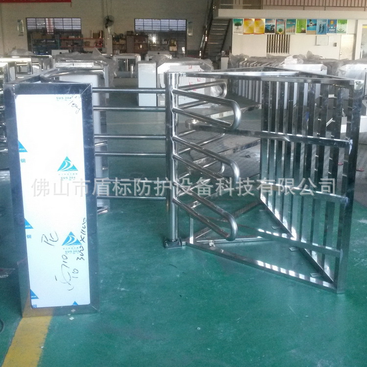 单通道半高单向旋转门,车站儿童乐园只出不进导向转闸,不锈钢滚匝
