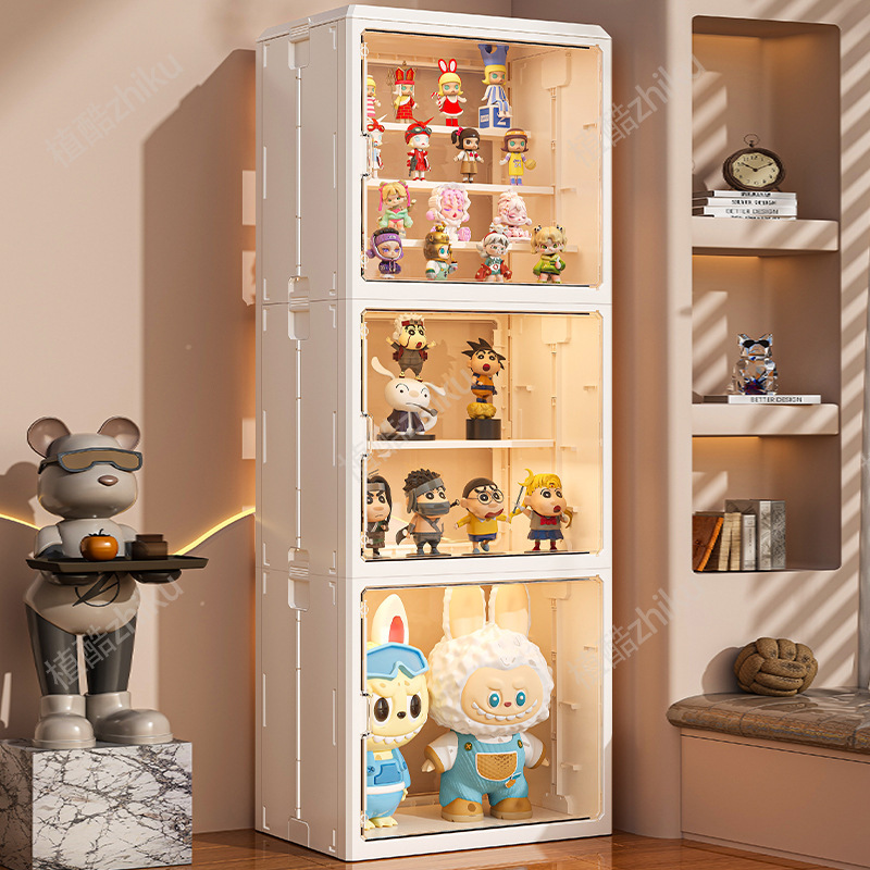 折りたたみ式フィギュア収納キャビネット、雑貨収納ボックス、大容量、高透明整理ボックス、フィギュアブラインドボックスディスプレイボックス卸売|undefined