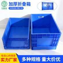 跨境加厚折叠物流箱汽配运输欧标EUO胶箱工厂仓储中转零件周转箱