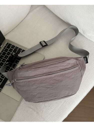 Breast bag for women's new sports and casual nylon shoulder bag for large capacity and all-matching small bag for mobile phone, men's cross-body waist bag