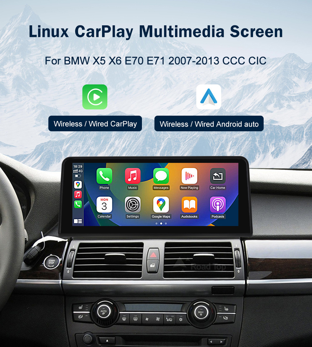 Lutot LinuX Touch Display Is Suitable for Bmw X5 X6 CCC/CIC System Car Multimedia Display