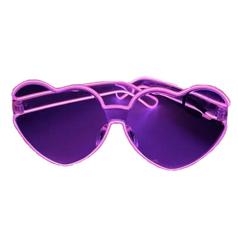 Ventas transfronterizas de gafas de fiesta luminosa led gafas de flash KTV atmósfera props de animación gafas luminosas vino
