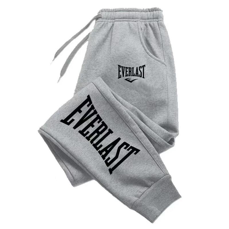 Direct Sale from the Manufacturer: Men's Trendy Brand Printed Sweatpants, Warm Jogging Versatile Jogger Pants, Casual Loose-Fit Sports Sweatpants