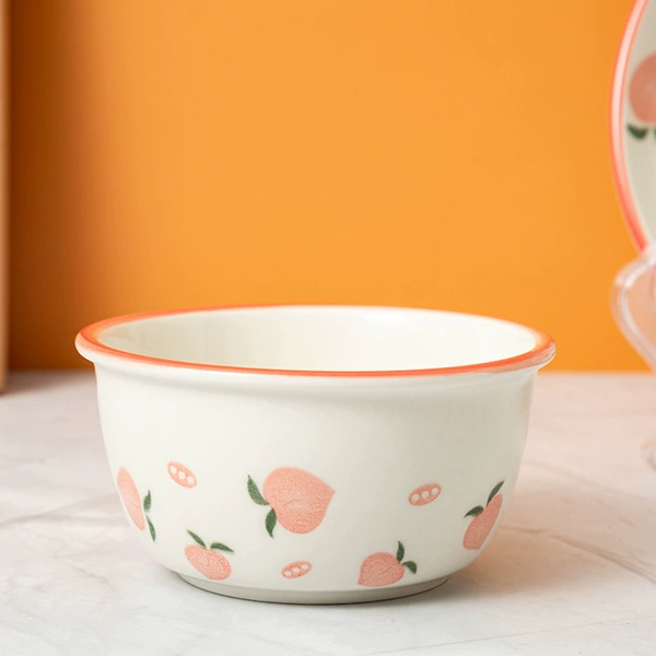 Peach Peach 4.5 -inch Sweetheart Bowl is about 11.5*5.5cm, 120 boxes in 1 box