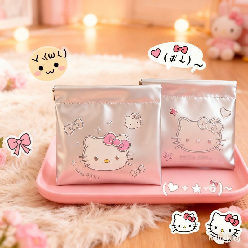 Bowknot Kt Elastic Storage Bag for Travel, Automatic Closing Glasses Pouch, Data Cable, Earphone, Charger, Makeup Bag