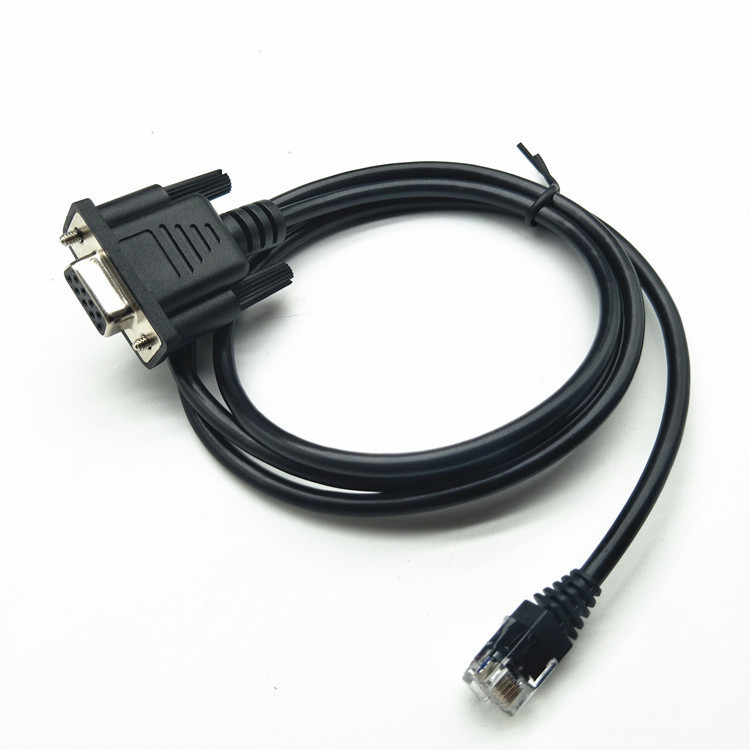 Power factory DB9 bus to RJ12 6P6C serial port line RS232 serial port RJ12 signal connection line Power factory DB9 bus to RJ12 6P6C serial port line RS232 serial port RJ12 signal connection line