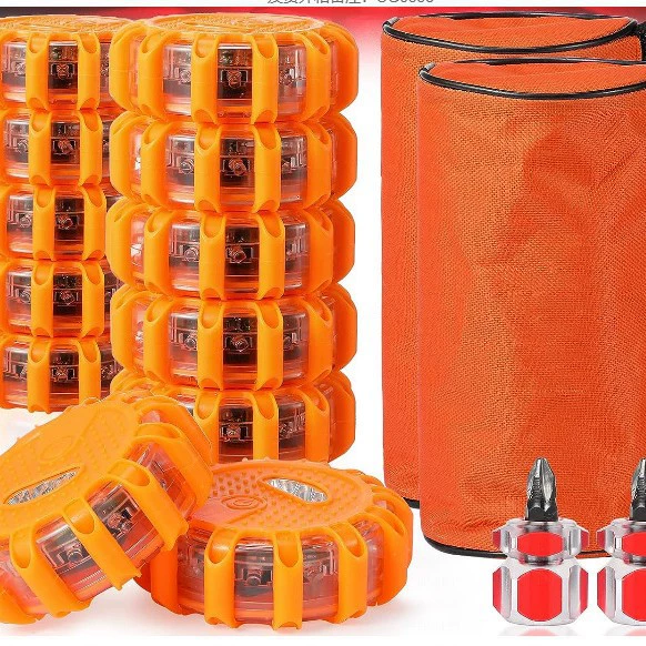 Производители 12 светодиодных дорожных вспышек сухих батарей