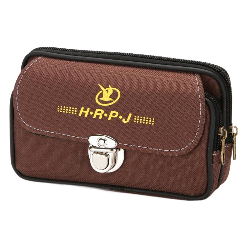 New oversized mobile phone bag outdoor waterproof 6.5 inch mobile phone waist bag middle-aged and elderly wear belt mobile phone bag wholesale
