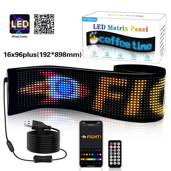 Size: 89.8x19.2cm (4.5m USB cable + colorful effect + APP control + remote control + Bluetooth)