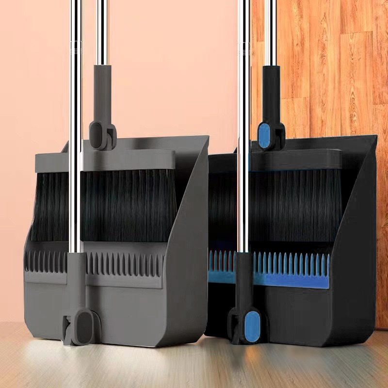 Household Folding Broom,Broom And Dustpan Combination Set,Soft Bristle Brush,Broom Strips,Non-stick Hair,Sweeping,Cleaning And Wiping