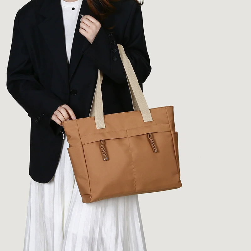 2025 новый женский холст холст сумка сетка красная мода премиум-класса нишевые узлы сумка на плечо большой емкости