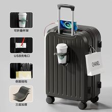 WJ新款拉链款优质行李箱拉杆箱万向轮旅行箱学生复古拉链行李箱