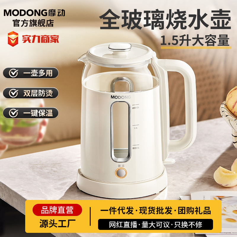 Motorized Electric Kettle Household Baby Electric Glass Water Cup Travel Portable Kettle High Power